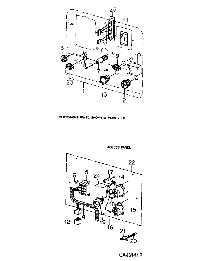 Схема запчастей Case IH 4586 - (08-20) - ELECTRICAL, INSTRUMENT PANEL WIRING, SWITCHES & RELATED PARTS, 4586 TRACTORS WITH S/N 1501 & ABOVE (06) - ELECTRICAL