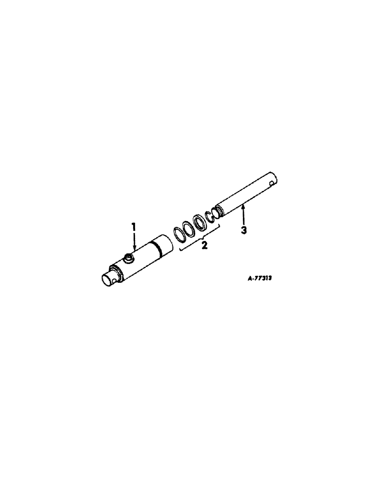 Схема запчастей Case IH 420 - (B-11[A]) - HYDRAULIC CYLINDER LIFT, 1-1/2 X 8 INCH DOUBLE ACTING 