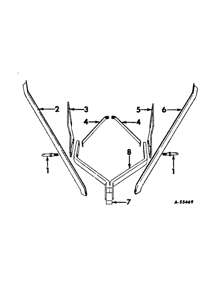 Схема запчастей Case IH 210 - (D-08[A]) - THREE-POINT HITCH (COMPLETING PACKAGE) 