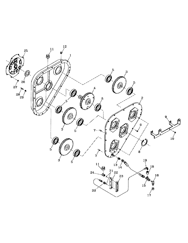 Схема запчастей Case IH 7000 - (C06-08) - GEARBOX, 3306, COMMERCIAL PUMP Engine & Engine Attachments