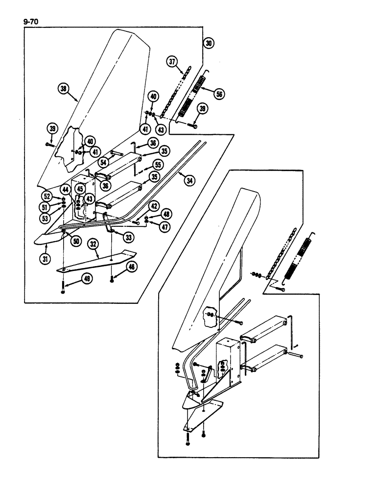 Схема запчастей Case IH 1822 - (9-070) - PLANT LIFTER (13) - PICKING SYSTEM