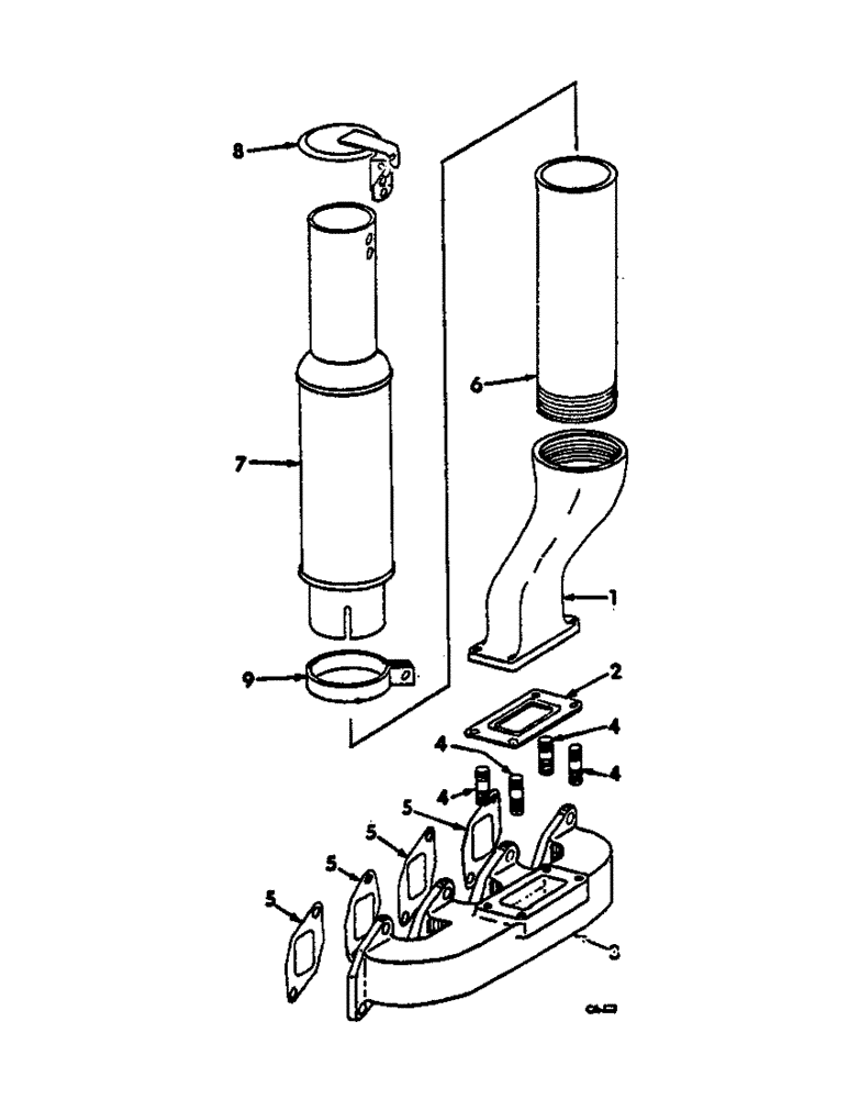 Схема запчастей Case IH 574 - (12-011) - VERTICAL EXHAUST Power