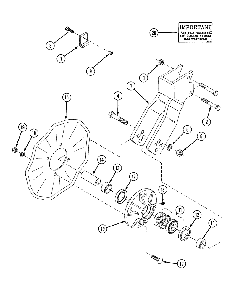 Схема запчастей Case IH 1200 - (L.50.F[01]) - ROW UNIT COULTER ATTACHMENT (BEFORE 12/2002) L - Field Processing