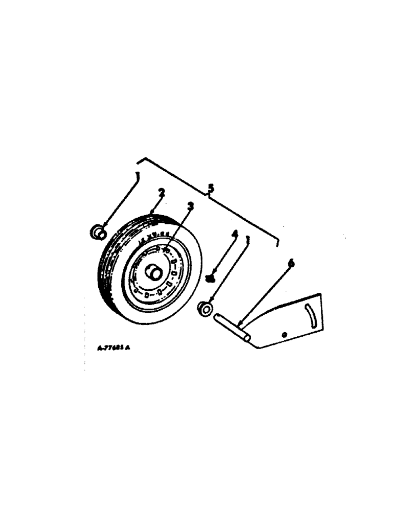 Схема запчастей Case IH 428 - (A-16) - PICKUP WHEEL, RUBBER 