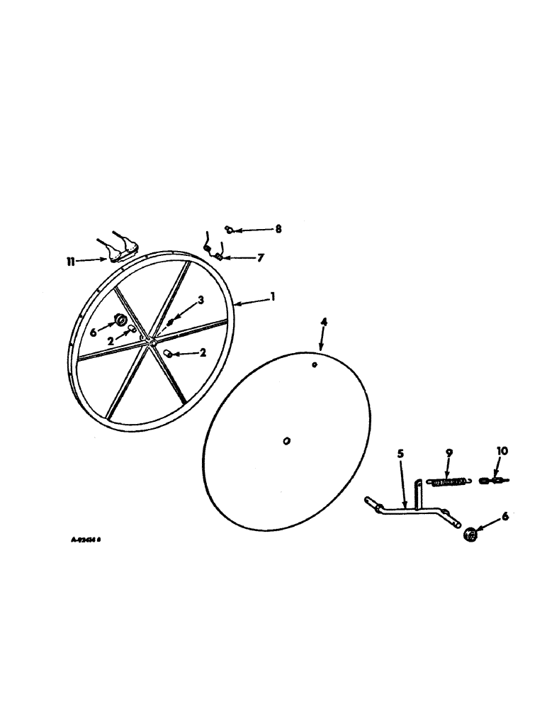 Схема запчастей Case IH 30 - (C-07) - RAKING WHEEL, FOR FIVE AND SEVEN WHEEL RAKES 