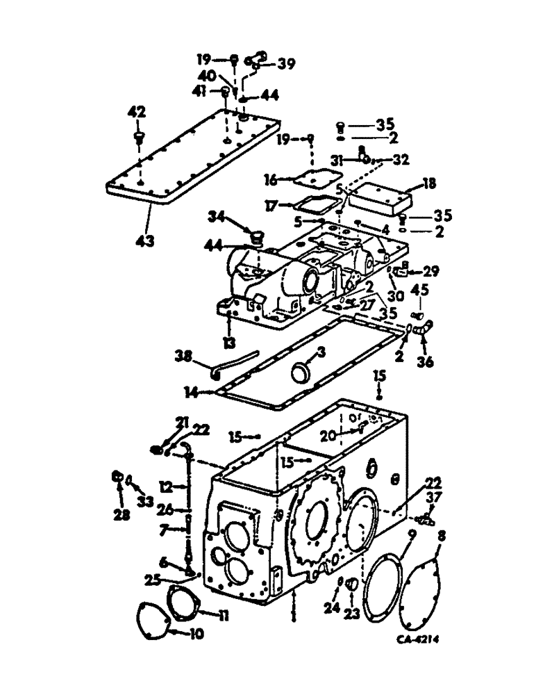 Схема запчастей Case IH 574 - (07-16) - DRIVE TRAIN, REAR FRAME, COVER AND CONNECTIONS (04) - Drive Train