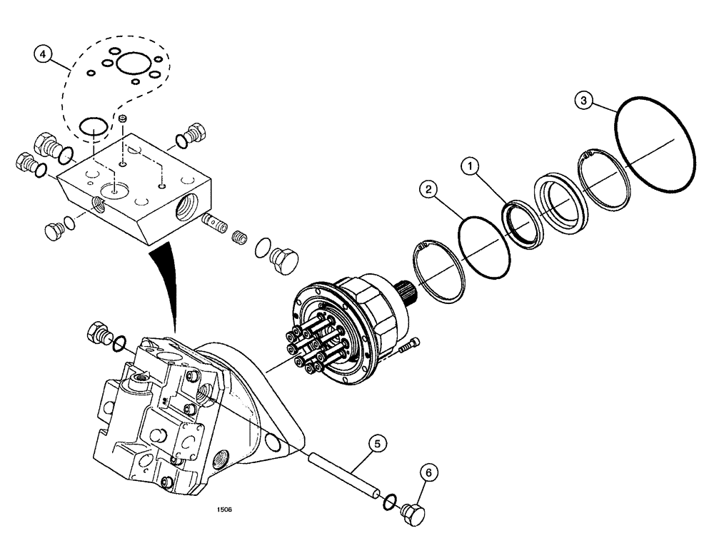 Схема запчастей Case IH SPX4260 - (194) - WHEEL MOTOR (29) - HYDROSTATIC DRIVE