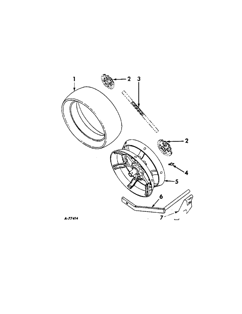 Схема запчастей Case IH 86 - (V-15) - OPEN CENTER PRESS WHEEL, WHEEL SCRAPERS AND ZERO-PRESSURE 