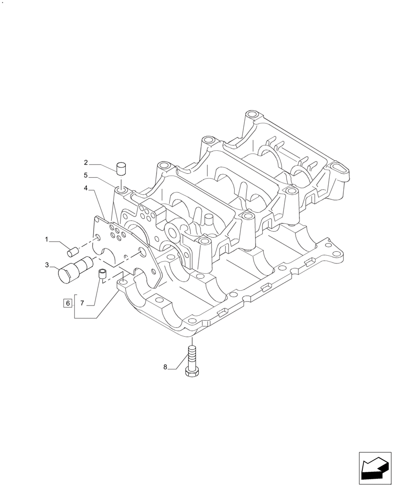 Схема запчастей Case IH FARMALL 110A - (10.110.AA[02]) - DYNAMIC BALANCER (10) - ENGINE