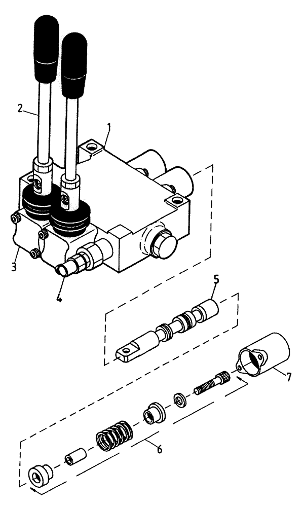 Схема запчастей Case IH AUSTOFT - (B01[00A]) - VALVE 