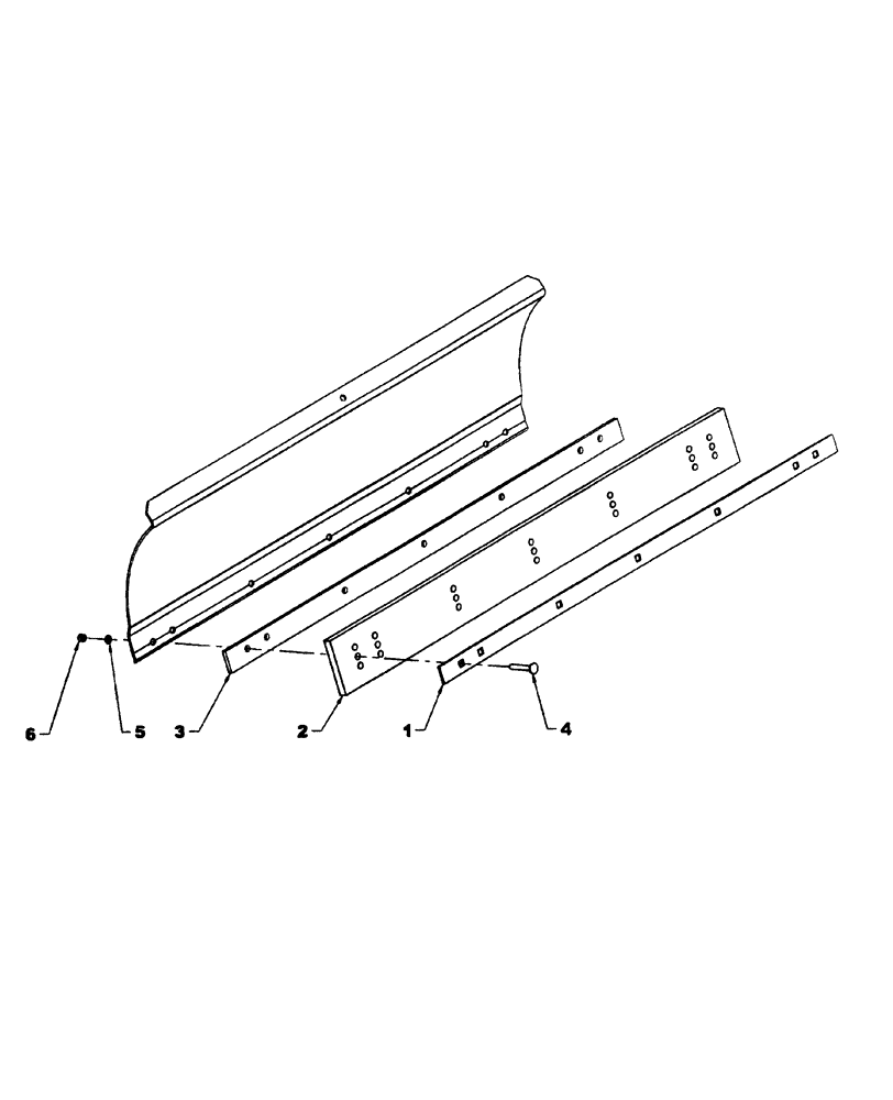 Схема запчастей Case IH BMX172 - (107) - 72" RUBBER CUTTING EDGE - 715679026 