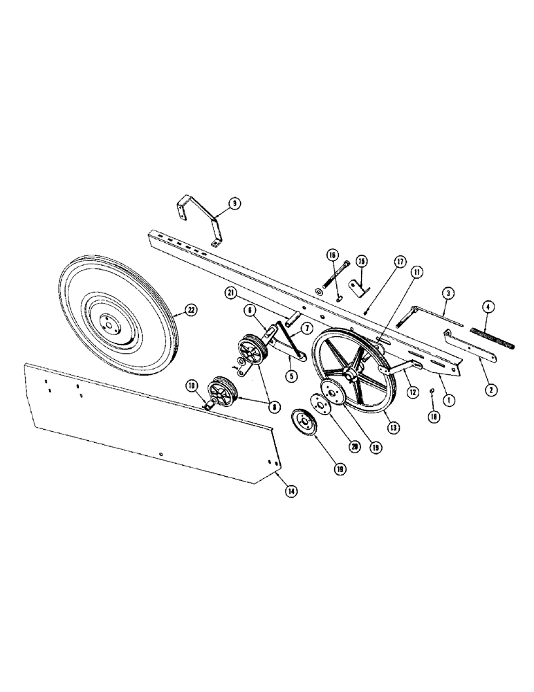 Схема запчастей Case IH 856 - (38) - LEFT HAND REEL ARM 