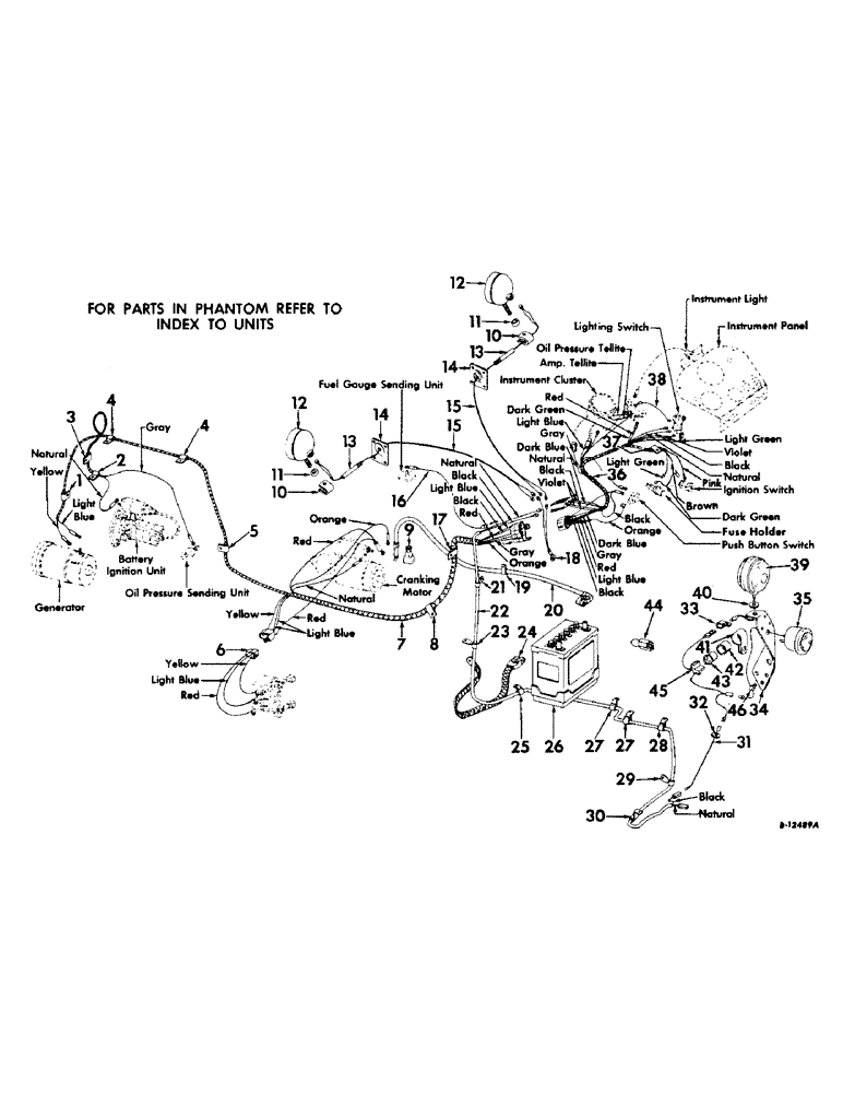 Схема запчастей Case IH 404 - (047) - ELECTRICAL SYSTEM, STARTING AND LIGHTING, FARMALL SERIES (06) - ELECTRICAL SYSTEMS