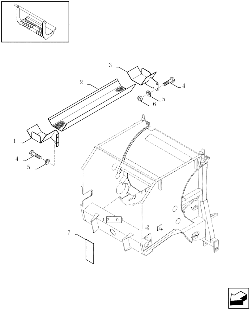 Схема запчастей Case IH RBX341 - (15.12[01]) - SUPPORT FOR WRAPPING SYSTEM (15) - KNOTTER /WRAPPER