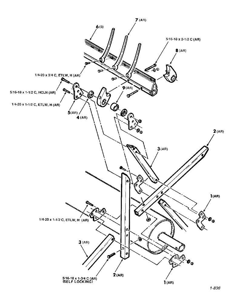 Схема запчастей Case IH 8830 - (74) - REEL ASSEMBLY, PICKUP, 21 FOOT, 18 FOOT, 15 FOOT (58) - ATTACHMENTS/HEADERS