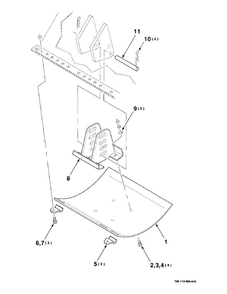 Схема запчастей Case IH 8830 - (7-14) - SKID SHOE ASSEMBLY, 12 FOOT (09) - CHASSIS