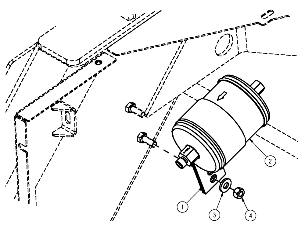 Схема запчастей Case IH FLX3010 - (02-022) - A/C DRYER GROUP (01) - ENGINE