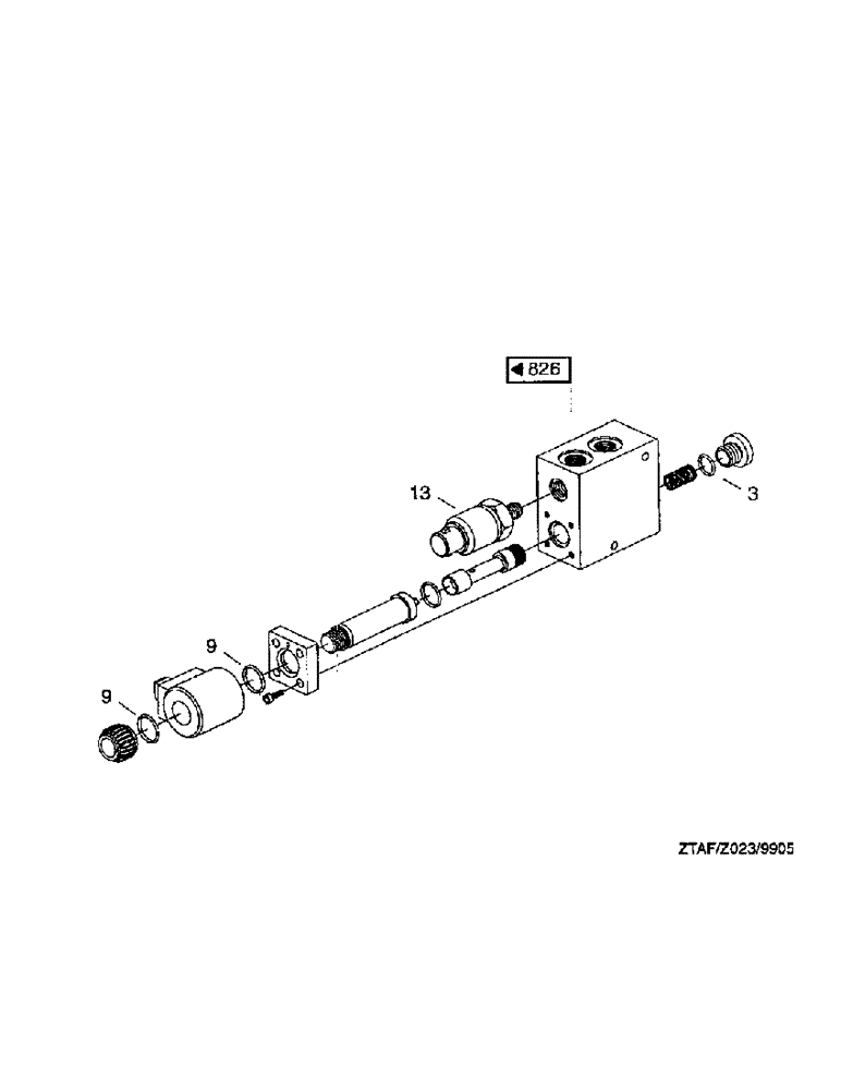 Схема запчастей Case IH 8790 - (246) - ENABLE VALVE (35) - HYDRAULIC SYSTEMS