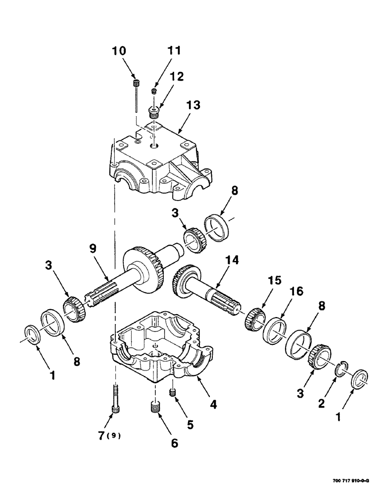 Схема запчастей Case IH RS451 - (2-08) - GEARBOX ASSEMBLY, 700717910 GEARBOX ASSEMBLY COMPLETE Driveline