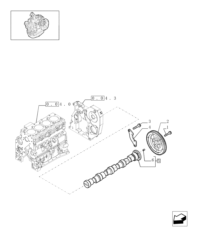 Схема запчастей Case IH F4GE9484A J602 - (0.12.0[01]) - CAMSHAFT - TIMING CONTROL (504215873) 