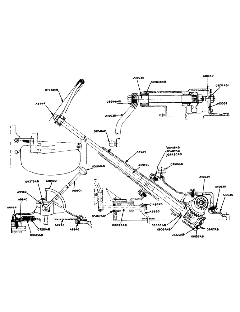 Схема запчастей Case IH 600-SERIES - (102) - STEERING GEAR (05) - STEERING