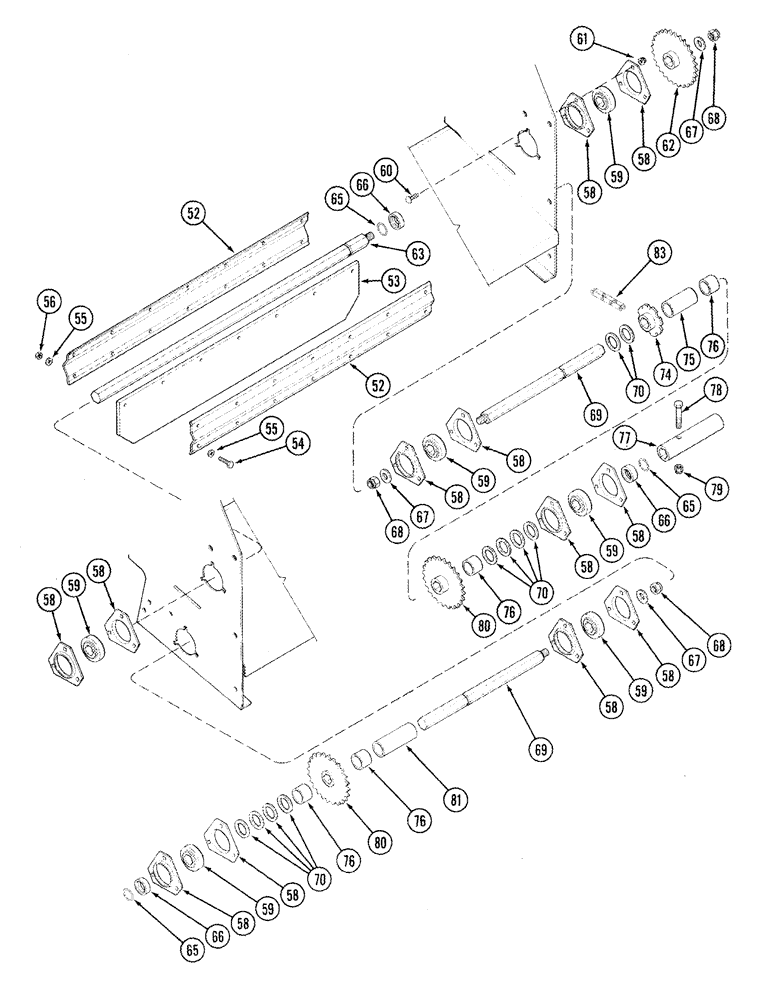 Схема запчастей Case IH 1084 - (09-06) - FEEDER ADAPTER 915 COMBINE WITH QUICK-ATTACH FEEDER - 8000 (09) - CHASSIS