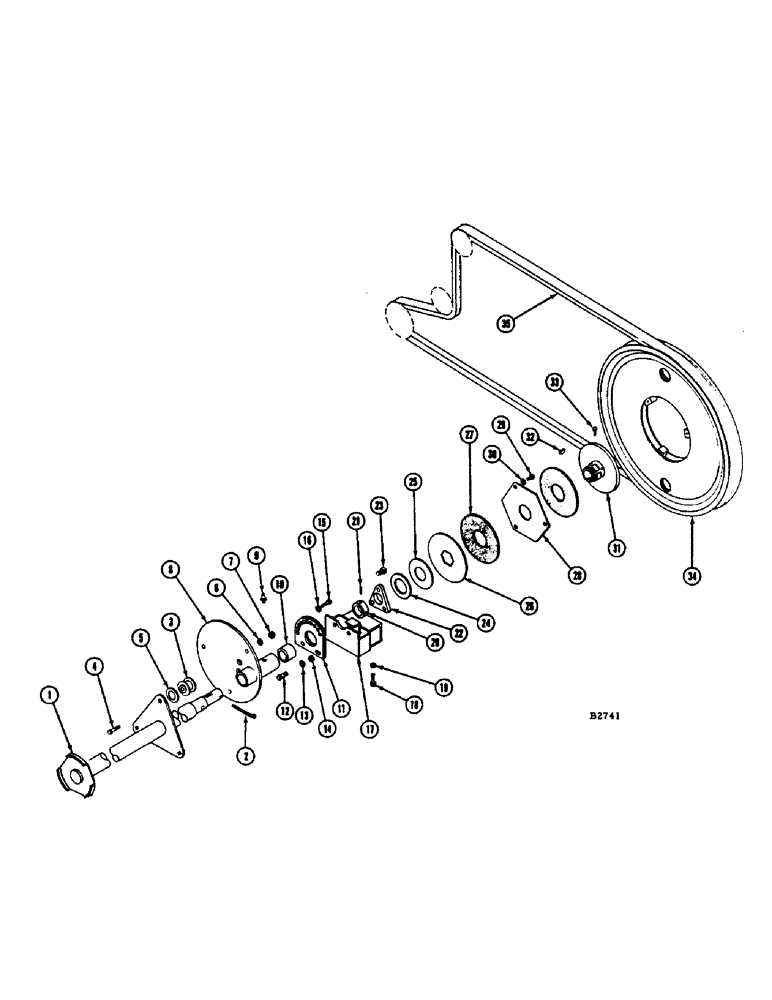 Схема запчастей Case IH 1060 - (013C) - HART-CARTER, PICKUP REEL DRIVE (58) - ATTACHMENTS/HEADERS