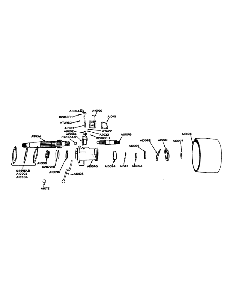 Схема запчастей Case IH 600-SERIES - (077) - DECLUTCHABLE BELT PULLEY (06) - POWER TRAIN