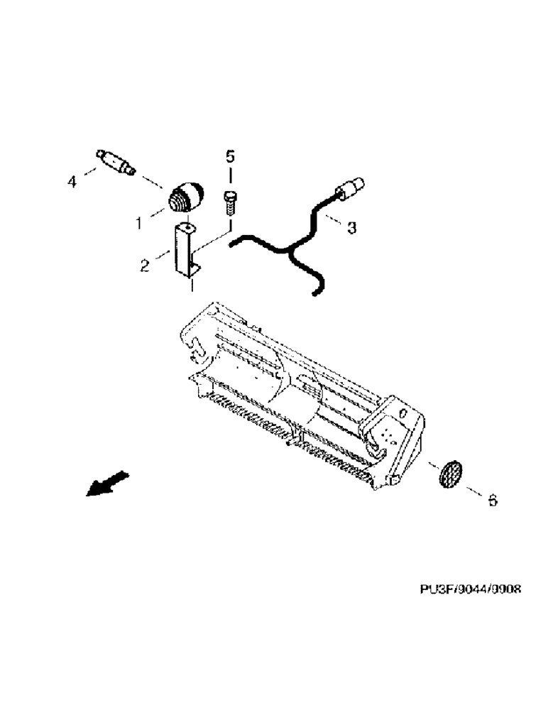 Схема запчастей Case IH PU3F0 - (23) - ADDITIONAL LIGHTING, FRANCE (55) - ELECTRICAL SYSTEMS