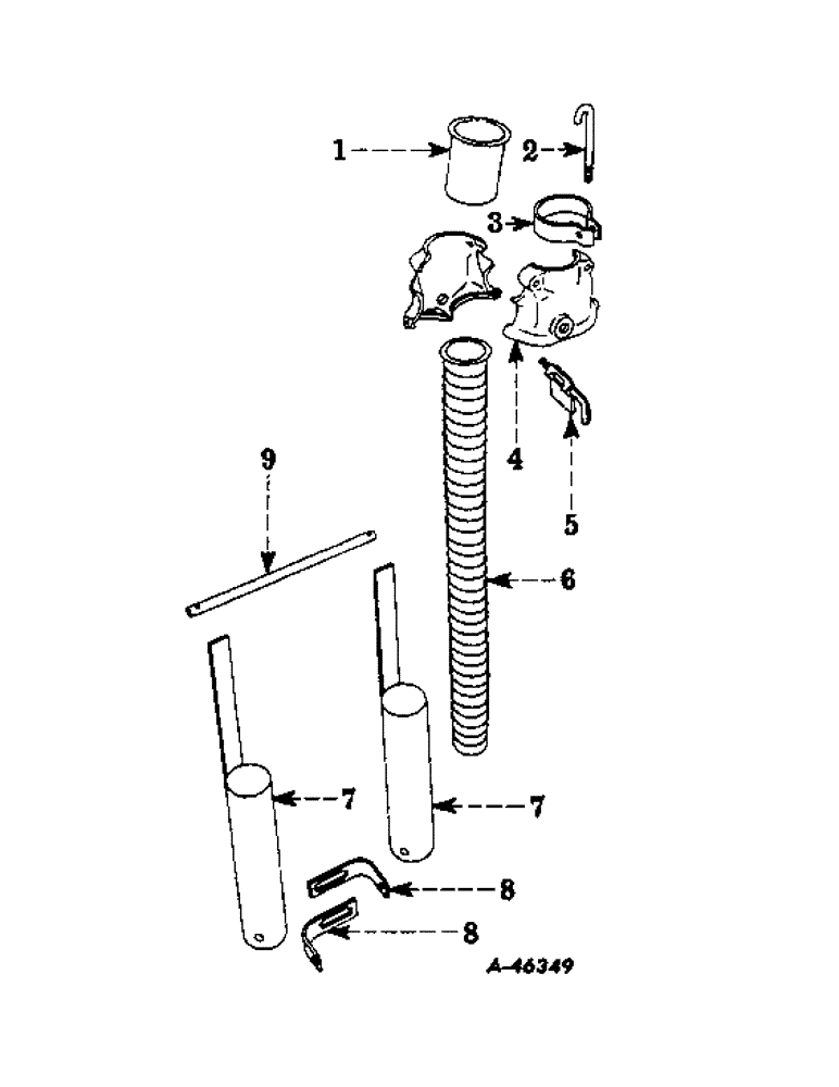 Схема запчастей Case IH 222 - (X-07) - TUBE APPLICATOR AND STREAM DIVIDER 