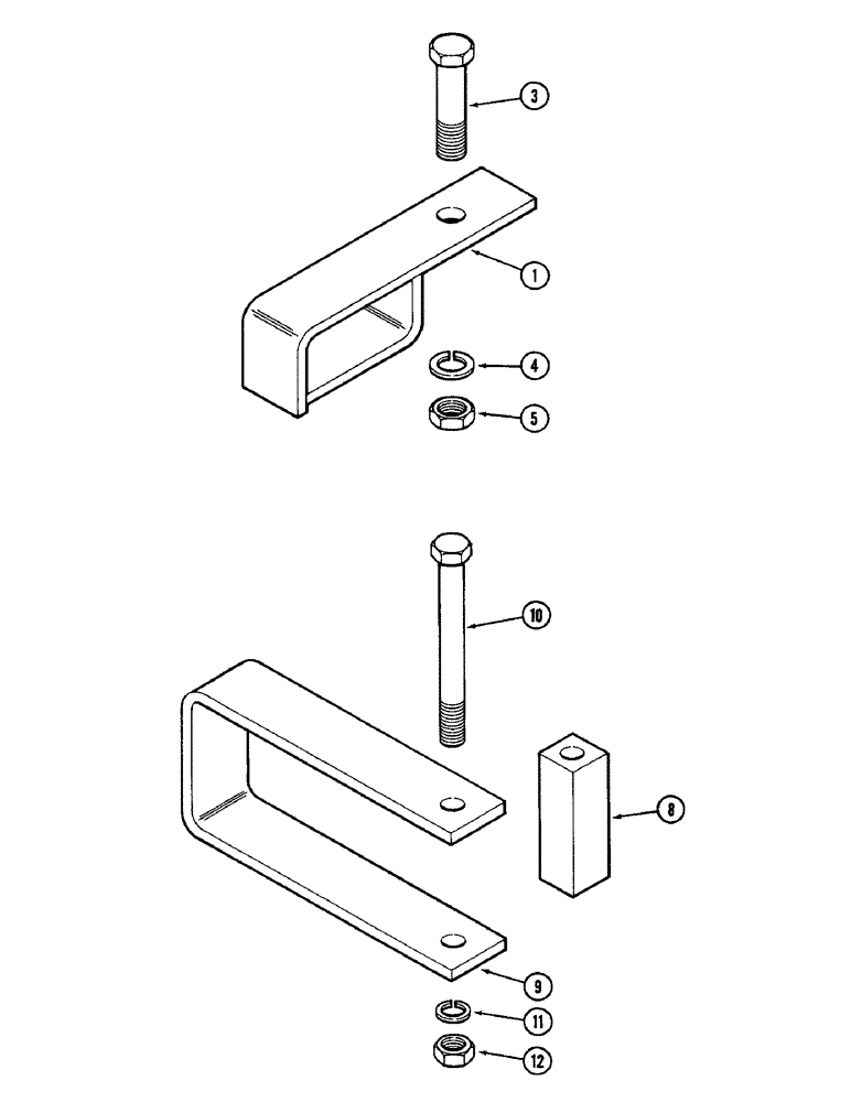 Схема запчастей Case IH 2096 - (9-344) - IMPLEMENT SAFETY CHAIN SUPPORT (09) - CHASSIS/ATTACHMENTS