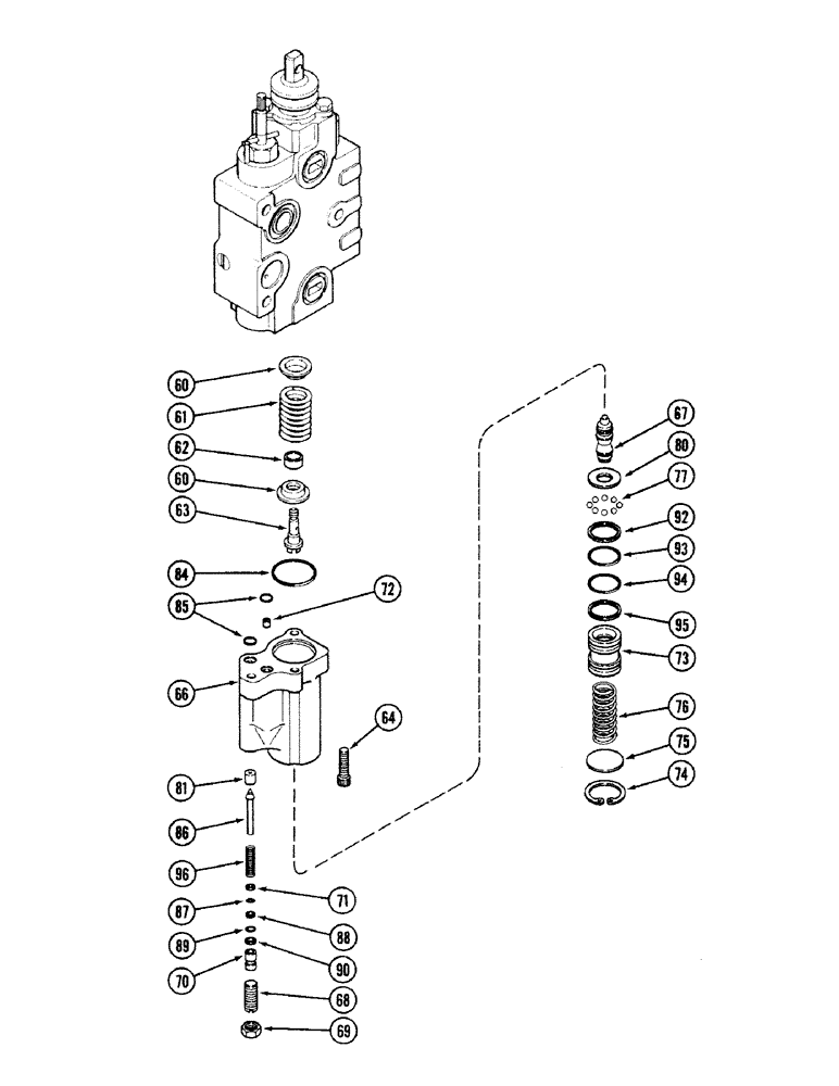 Схема запчастей Case IH 2594 - (8-090) - A169456 REMOTE VALVE BODY ASSEMBLY, WITH LOAD CHECK, (CONT) (08) - HYDRAULICS