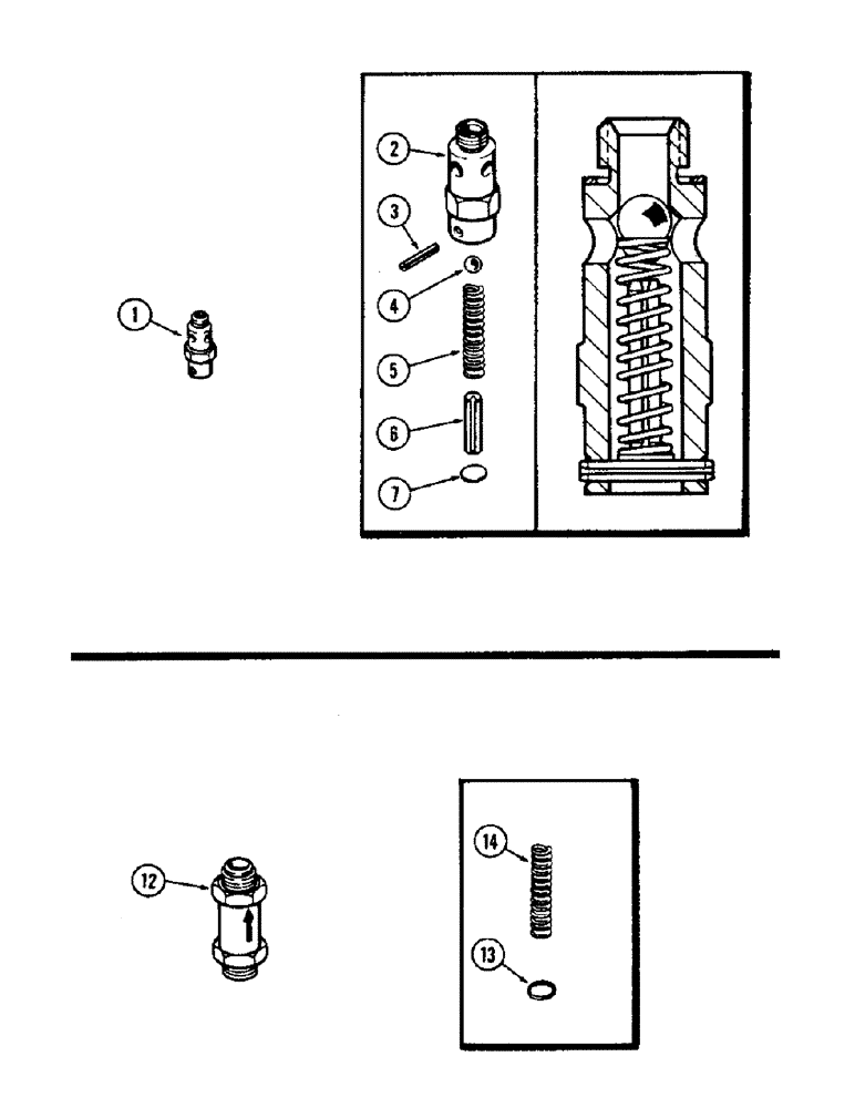 Схема запчастей Case IH 2470 - (206) - COLD LUBE OIL RELIEF VALVE ASSEMBLY (08) - HYDRAULICS