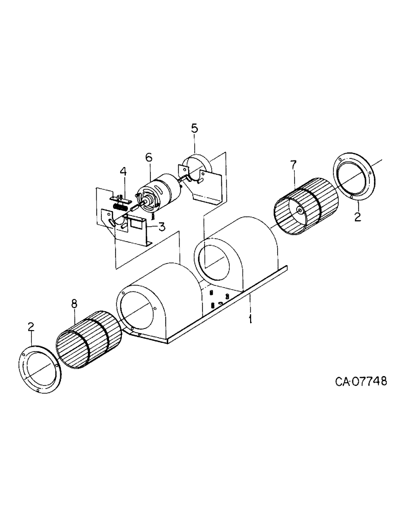 Схема запчастей Case IH 3488 - (13-40) - SUPERSTRUCTURE, BLOWER ASSEMBLY (05) - SUPERSTRUCTURE