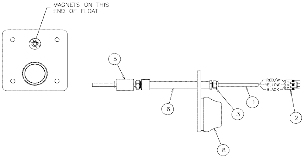 Схема запчастей Case IH SPX3310 - (06-013[01]) - LEVEL TEMP SWITCH GROUP - SERIAL #20056 AND LATER Hydraulic Plumbing