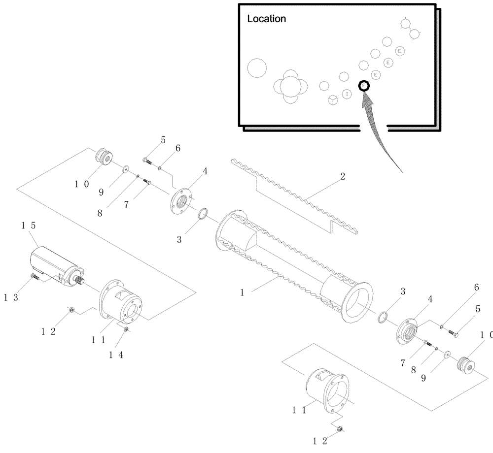 Схема запчастей Case IH A7000 - (A05.08[01]) - Bottom Roller {F} (13) - FEEDER