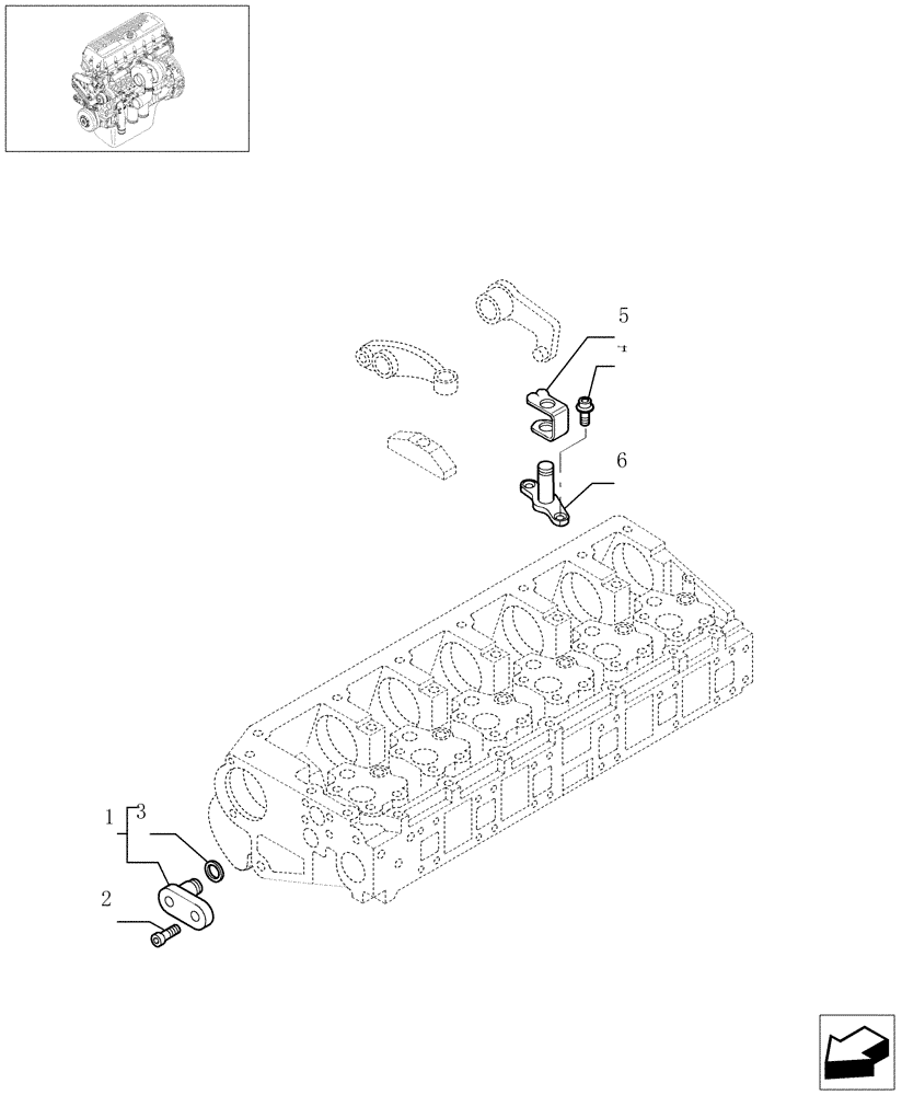 Схема запчастей Case IH STX430 - (02-58) - ENGINE EXHAUST BRAKE, STX & STEIGER 380 / 430 (02) - ENGINE