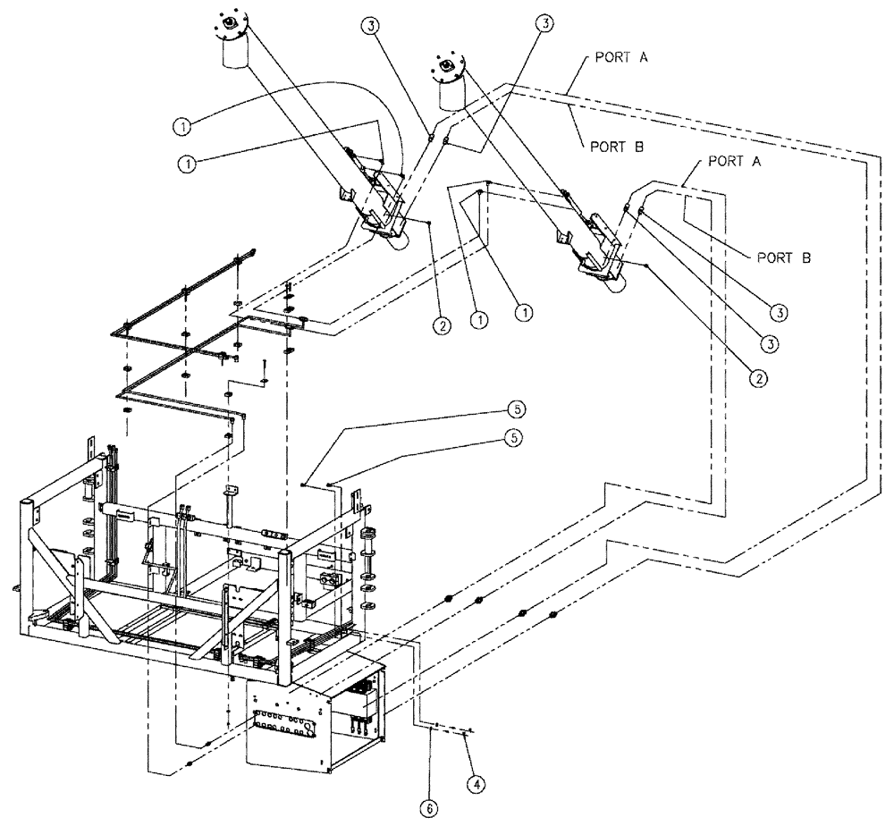 Схема запчастей Case IH 810 - (02-043) - 6" AUGER FITTING GROUP, DOUBLE & TRIPLE BIN, 37 & 50 CU. FT. Bin Group