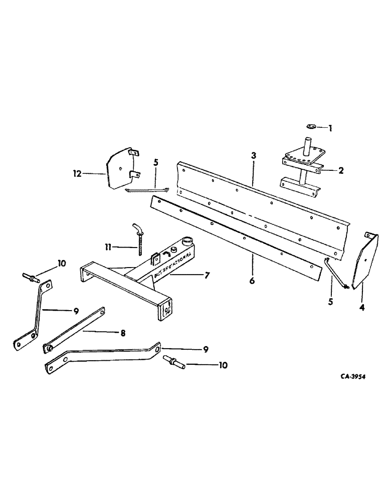 Схема запчастей Case IH 50 - (L-3) - REAR MOUNTED GRADER BLADE, SPECIAL LIGHT DUTY, MODEL 50 