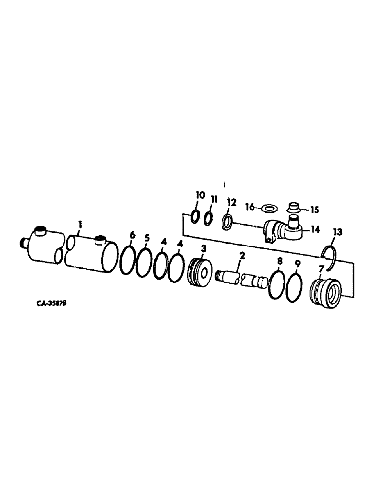 Схема запчастей Case IH 95 - (10-18) - HYDRAULICS, STEERING CYLINDER (07) - HYDRAULICS