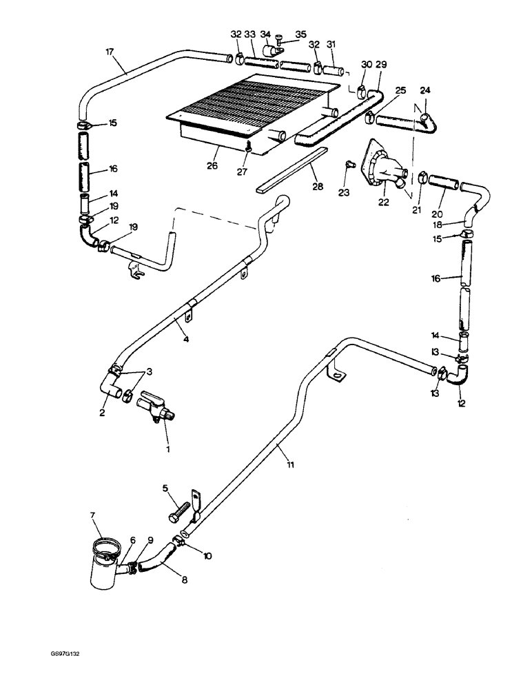 Схема запчастей Case IH 1212 - (9-094) - CAB HEATER SYSTEM, 1210Q AND 1212Q TRACTORS FOR EUROPE ONLY (09) - CHASSIS/ATTACHMENTS