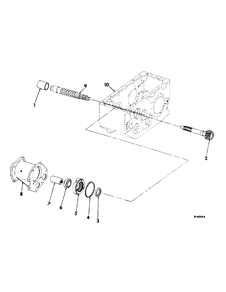 Схема запчастей Case IH 303 - (046) - HYDROSTATIC DRIVE, TRANSMISSION PARTS (21) - TRANSMISSION