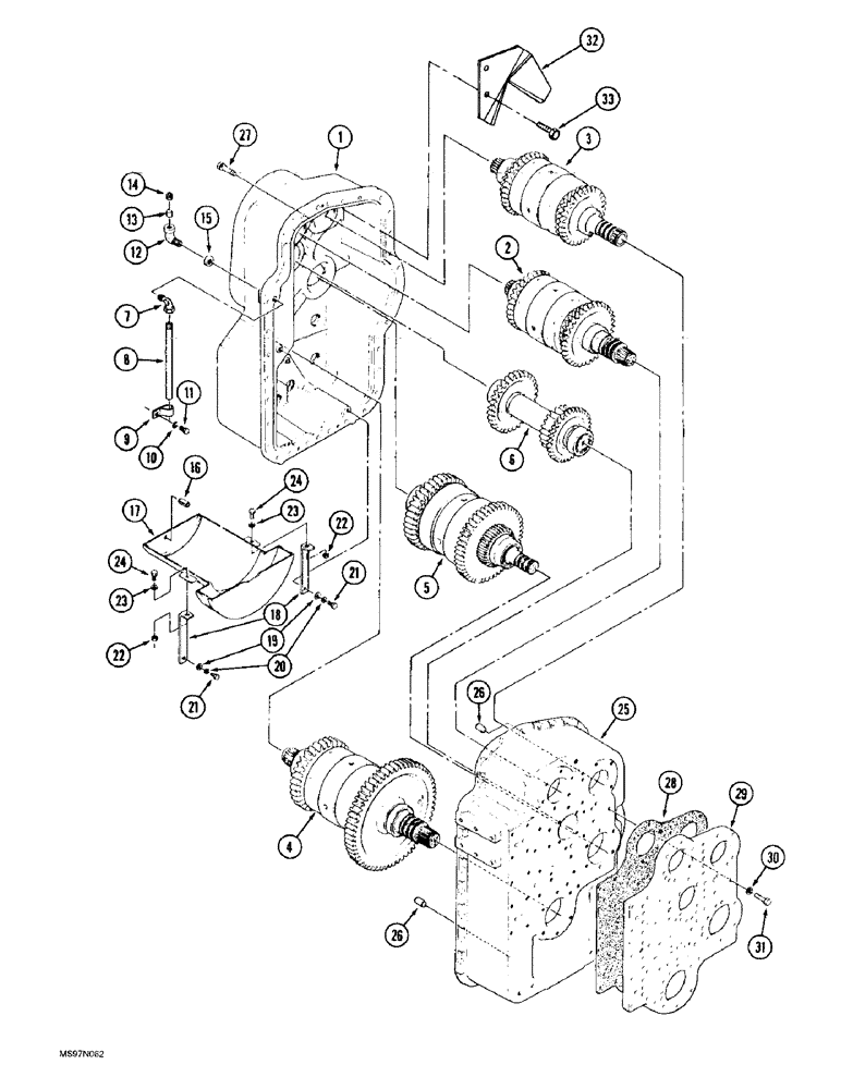 Схема запчастей Case IH 9310 - (6-012) - TRANSMISSION ASSEMBLY (06) - POWER TRAIN