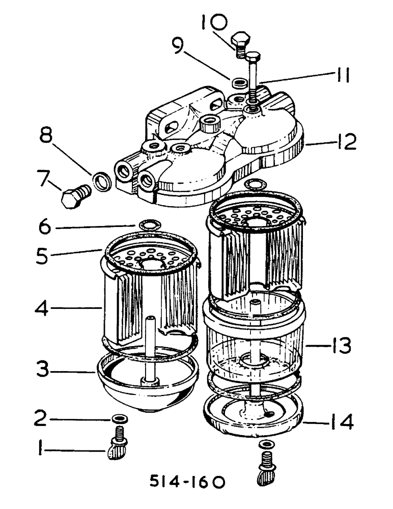 Схема запчастей Case IH 278 - (12-082) - TWIN FUEL FILTER, C.A.V. 246/120521 239/66762 Power