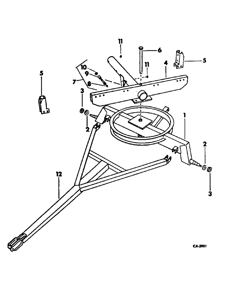 Схема запчастей Case IH VARIOUS - (D-17) - AXLE AND FIFTH WHEEL ASSY 