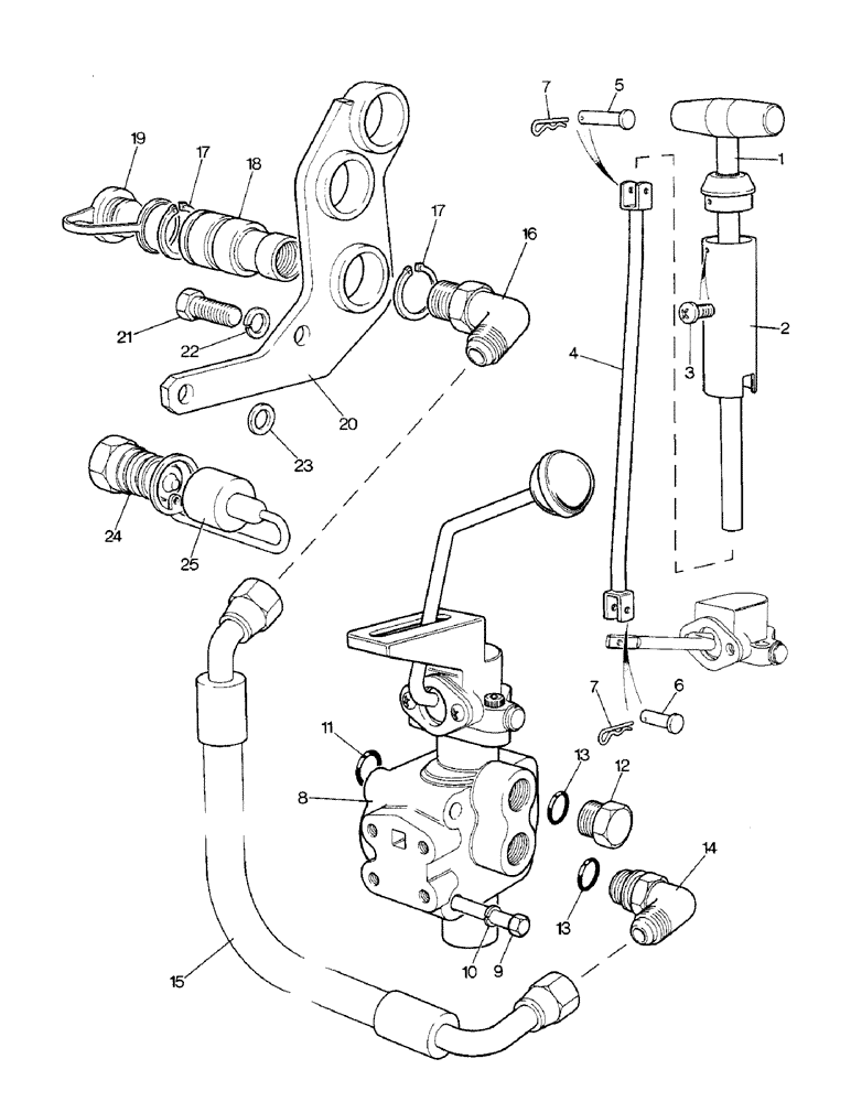 Схема запчастей Case IH 1690 - (K24-1) - THREE WAY VALVE SYSTEM, HIGH PLATFORM, CAB, LOW PROFILE (07) - HYDRAULICS