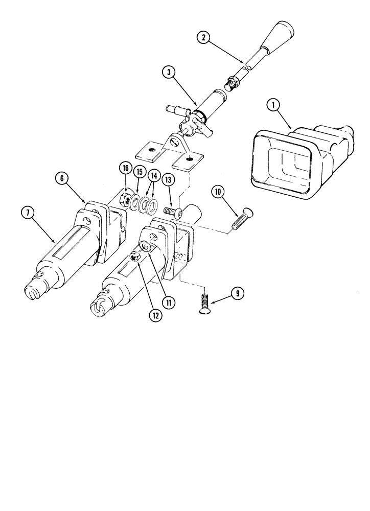 Схема запчастей Case IH 2255 - (8-22) - 1329536C91 CONTROL ASSEMBLY, HYDRAULIC VALVE, REMOTE, TRACTORS WITH CAB (08) - HYDRAULICS