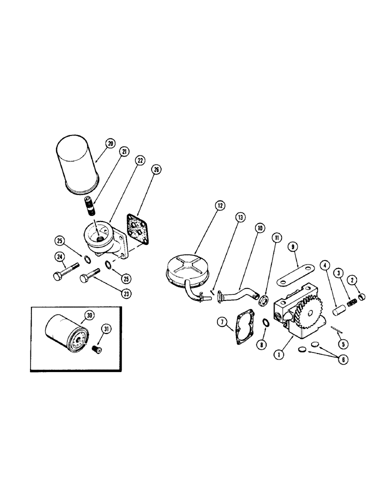 Схема запчастей Case IH 1150 - (137A) - OIL PUMP, 159 SPARK IGNITION ENGINE (10) - ENGINE