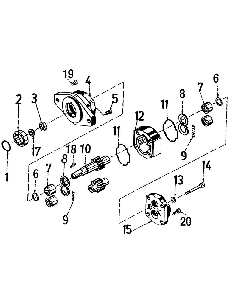 Схема запчастей Case IH 7000 - (B02-50) - HYDRAULIC MOTOR, M30A Hydraulic Components & Circuits