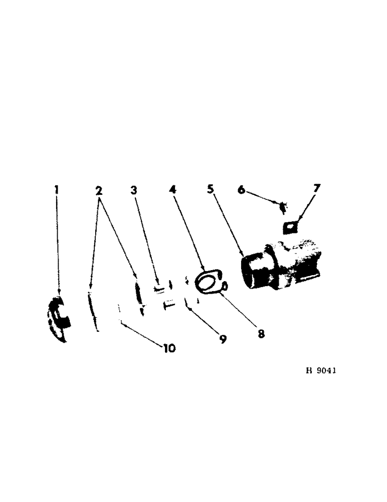 Схема запчастей Case IH 201 - (A-058[A]) - GLOW PLUG INDICATOR, DIESEL, ON MACHINES WITH SERIAL NUMBER H 1922 AND UP (55) - ELECTRICAL SYSTEMS